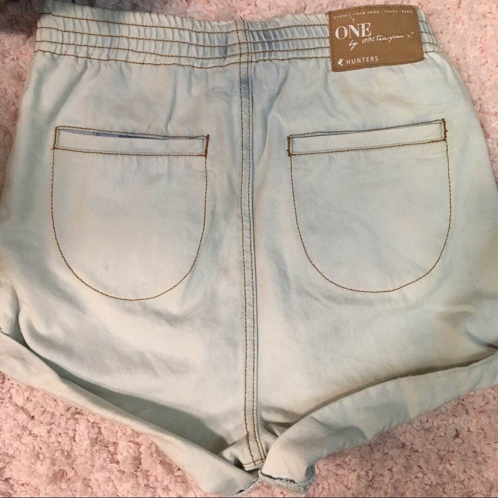 High waisted vintage jean shorts